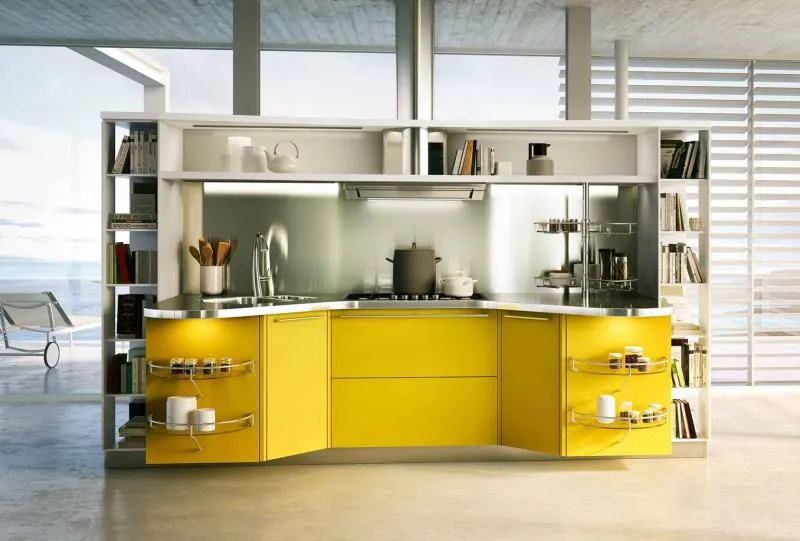 Кухни в желтом цвете 5