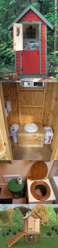 Туалет обшить клеенкой на даче