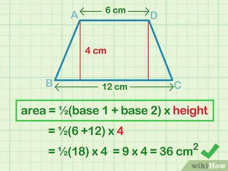 Изображение с названием Calculate the Area of a Trapezoid Step 8