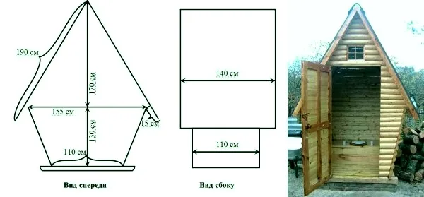 Деревянный туалет для дачи: как построить своими руками + фото на участке