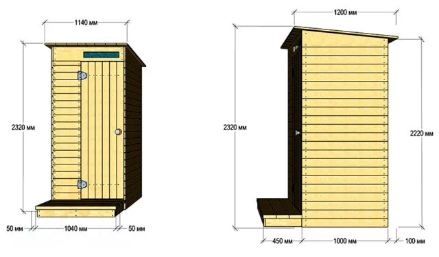 Деревянный туалет для дачи: как построить своими руками + фото на участке