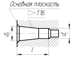 Общий вид коническая дюймовая