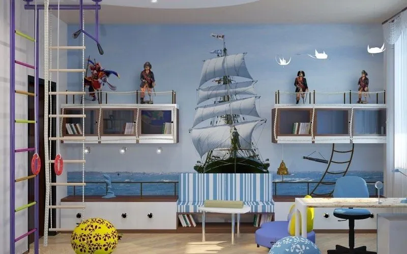 Какую тему для оформления детской комнаты выбрать - Морская тематика