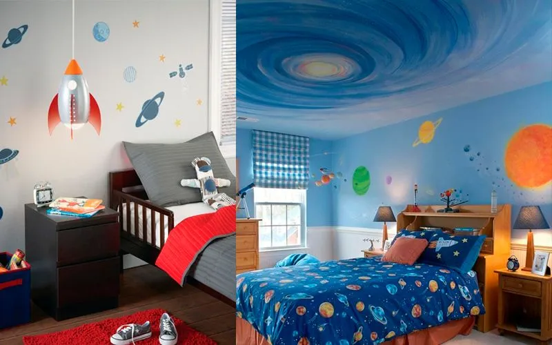 Какую тему для оформления детской комнаты выбрать - Космическая тема