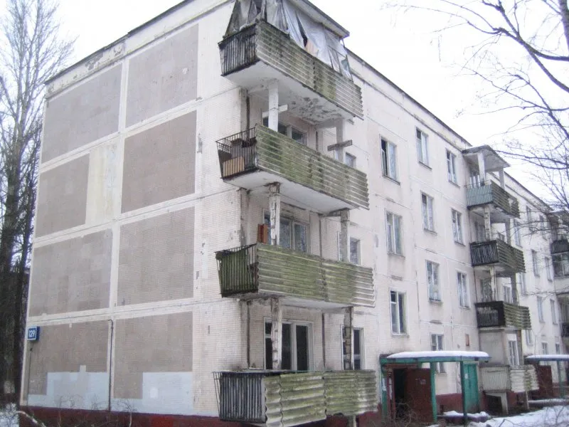 Панельный дом хрущевка