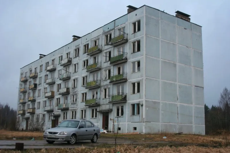 Панельный дом Россия пятиэтажка
