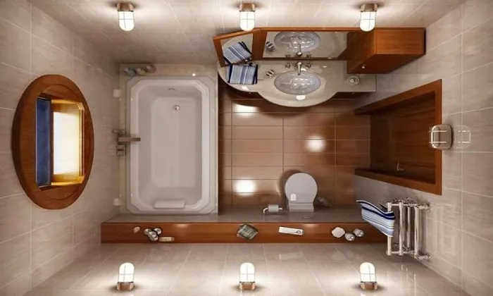 Великолепные идеи дизайна малогабаритной ванной комнаты.
