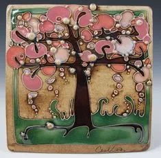 Tile - Carol Long Pottery. Swore I wasn't going to pin any more Carol Long ceramics ... but, but, but LOOK! wow Pottery Studio, Pottery Art, Ceramic Wall Art, Clay Ceramics, Ceramic Clay, Clay Tiles