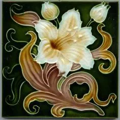 1 parte. imagen de la mujer en el estilo del Art Nouveau. | Taller Creativo Marina Trublinoy Ceramic Tile Art, Art Tiles