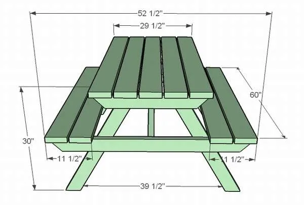 деревянный стол со скамейками