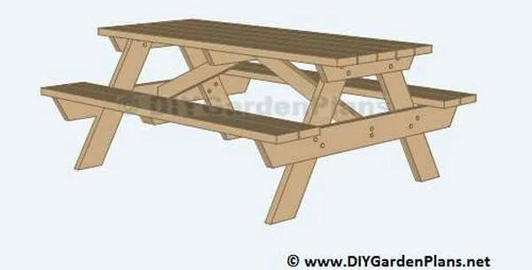 стол для пикника своими руками чертежи