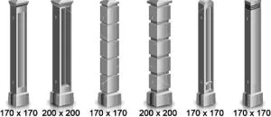 Наборные столбы для забора