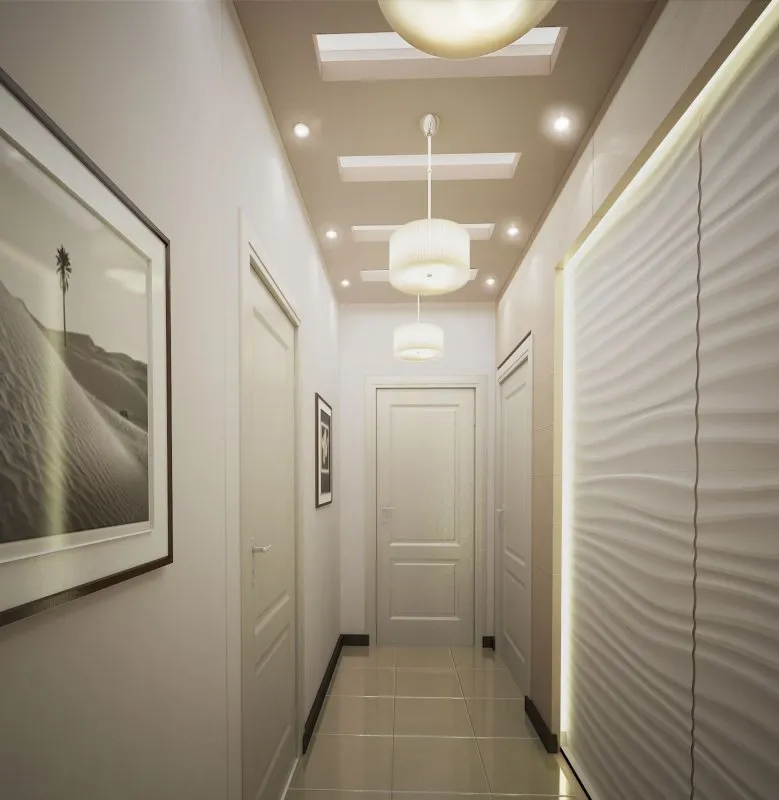 Точечные светильники для натяжных потолков в коридоре