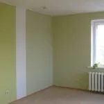 Профессиональная покраска стены в два цвета