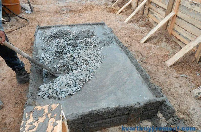 Как замешать бетон вручную