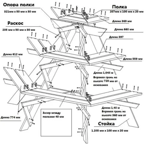 Деревянная подставка для цветов своими руками: напольная, фото