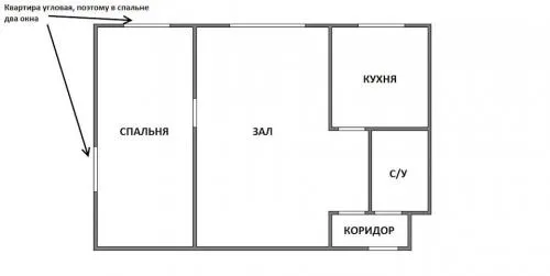 Перепланировка двухкомнатной хрущевки распашонка. Сделать две детские комнаты из одной