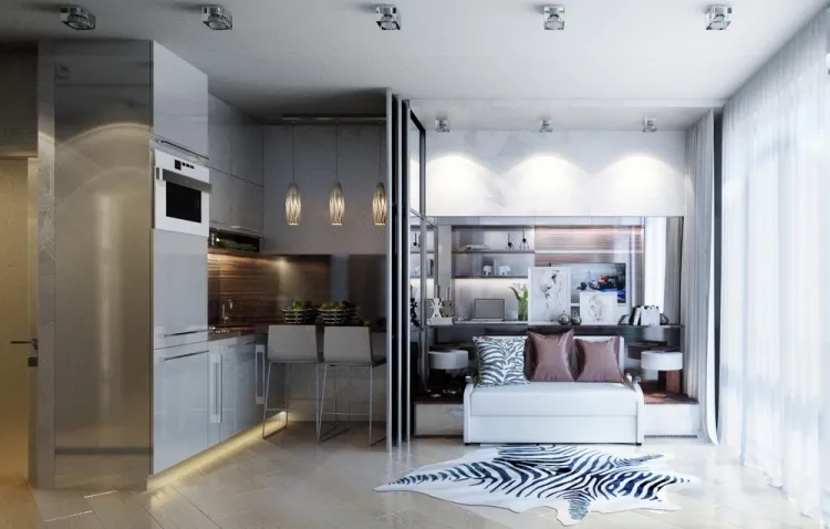 10 Дизайн однокомнатной квартиры от Екатерины Ремизовой