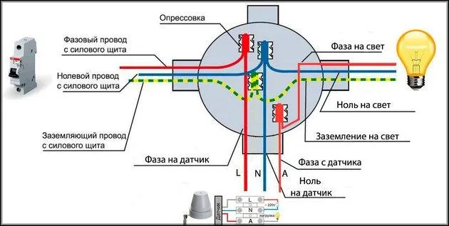 Прямая схема подключения