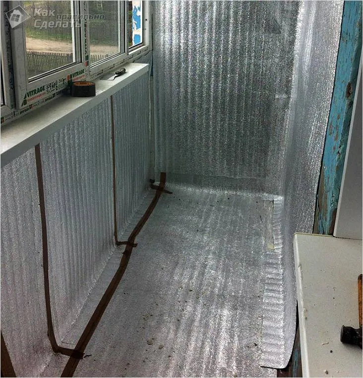 Теплоизоляция пола на балконе