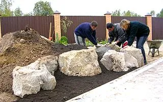создание альпийской горки создание альпийской горки