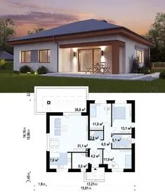 Simple Bungalow House Designs, Living Haus