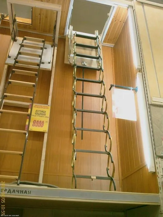 Люк лестница на чердак размеры