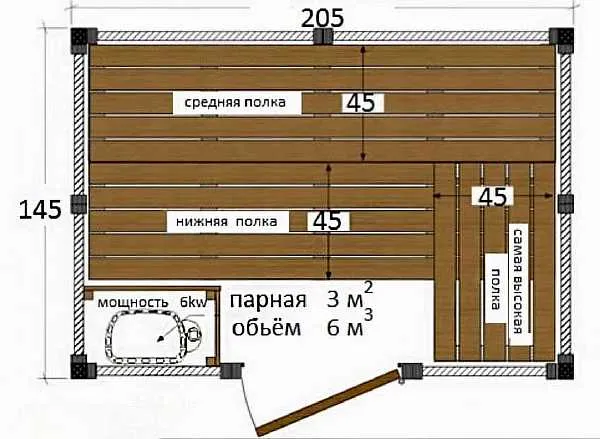 План с размерами