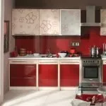 3D-рендеринг красной кухни