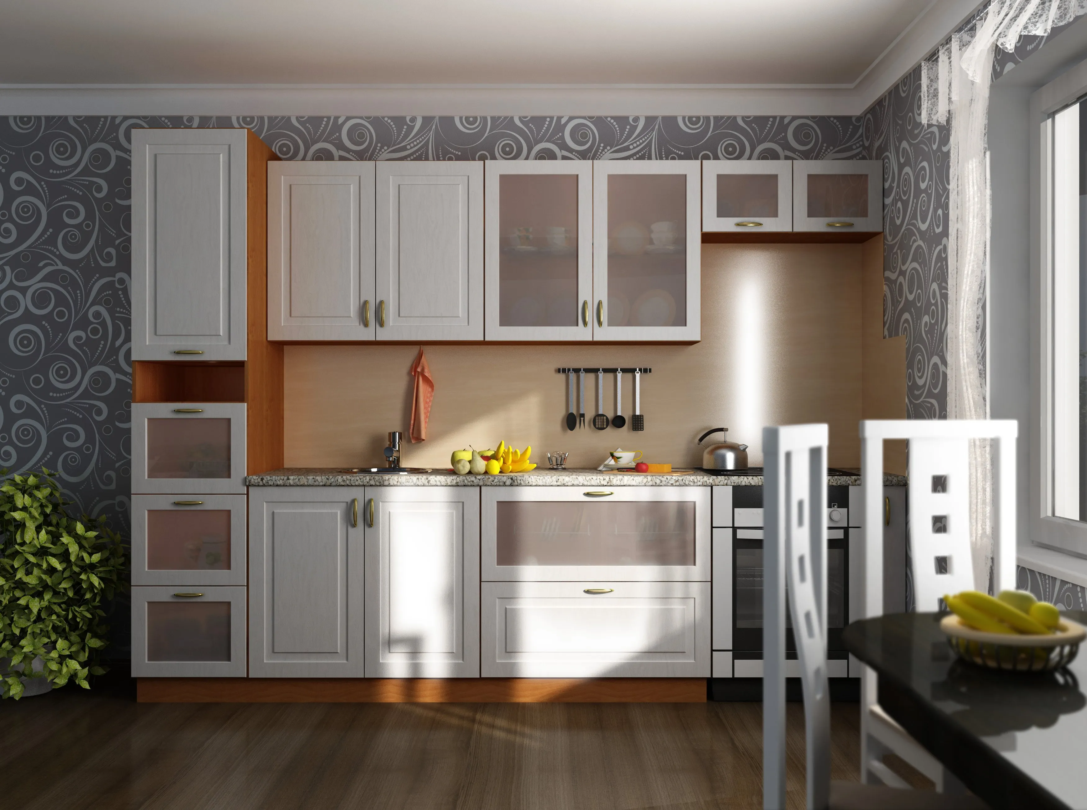 3D визуализация кухни