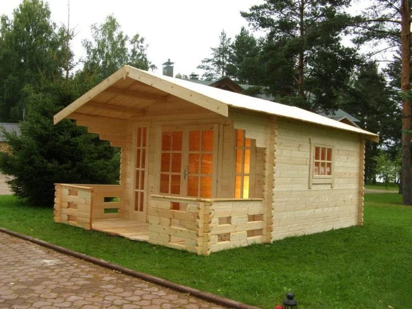 простой и дешевый дом из дерева