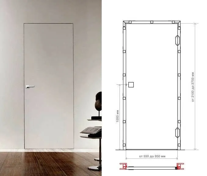 ширина дверной коробки межкомнатной двери