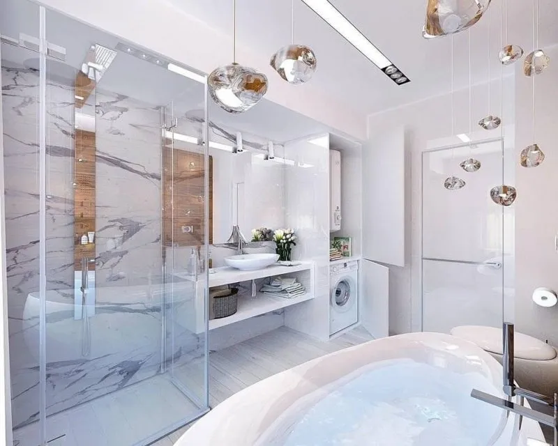 Ванная в квартире - 150 примеров дизайна и фото идей, как красиво обустроить ванную комнату