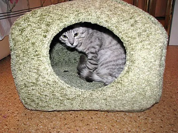 Теплый домик для кошки