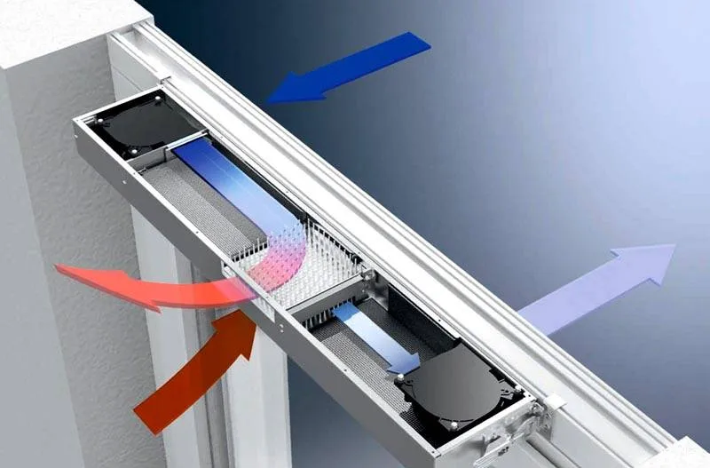 Специальный регулируемый клапан устанавливают в раму для притока свежего воздуха    