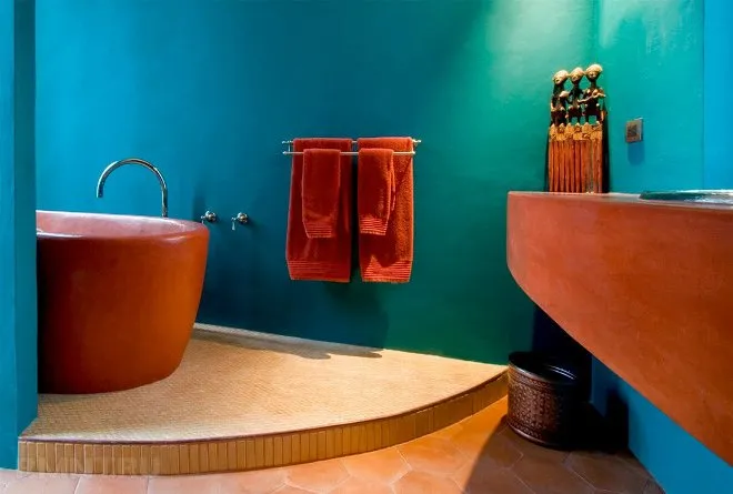 Цветовая палитра стен в ванной