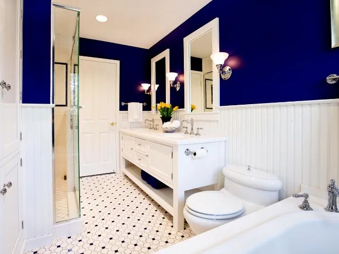 Цветовая палитра стен в ванной