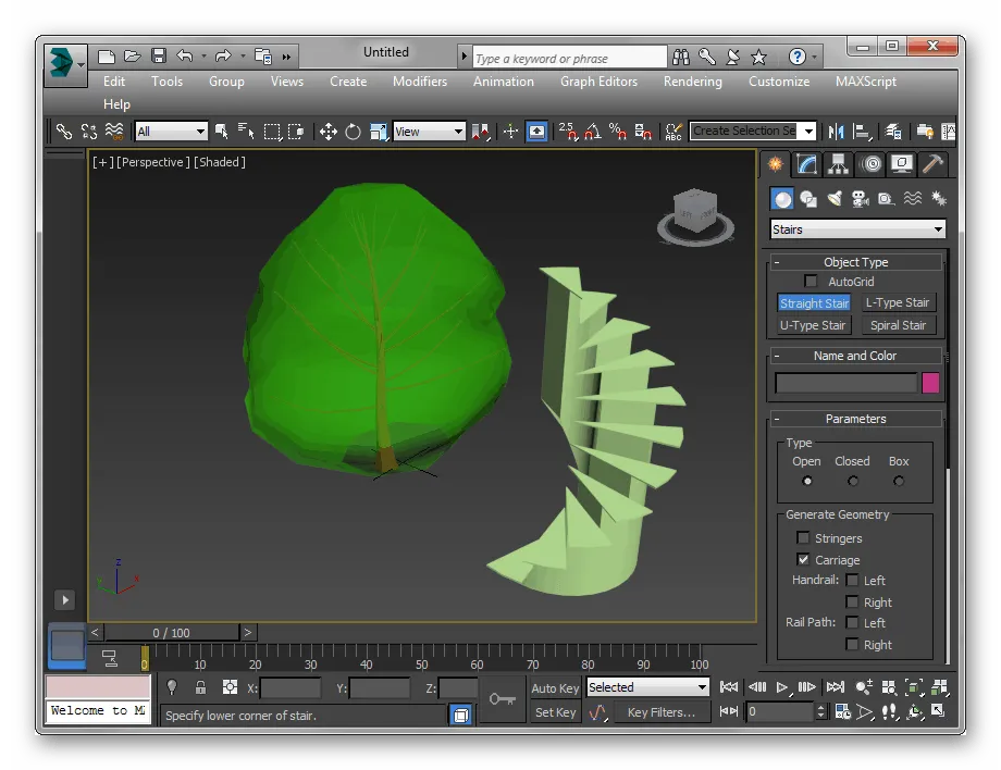 Работа в программе 3ds Max